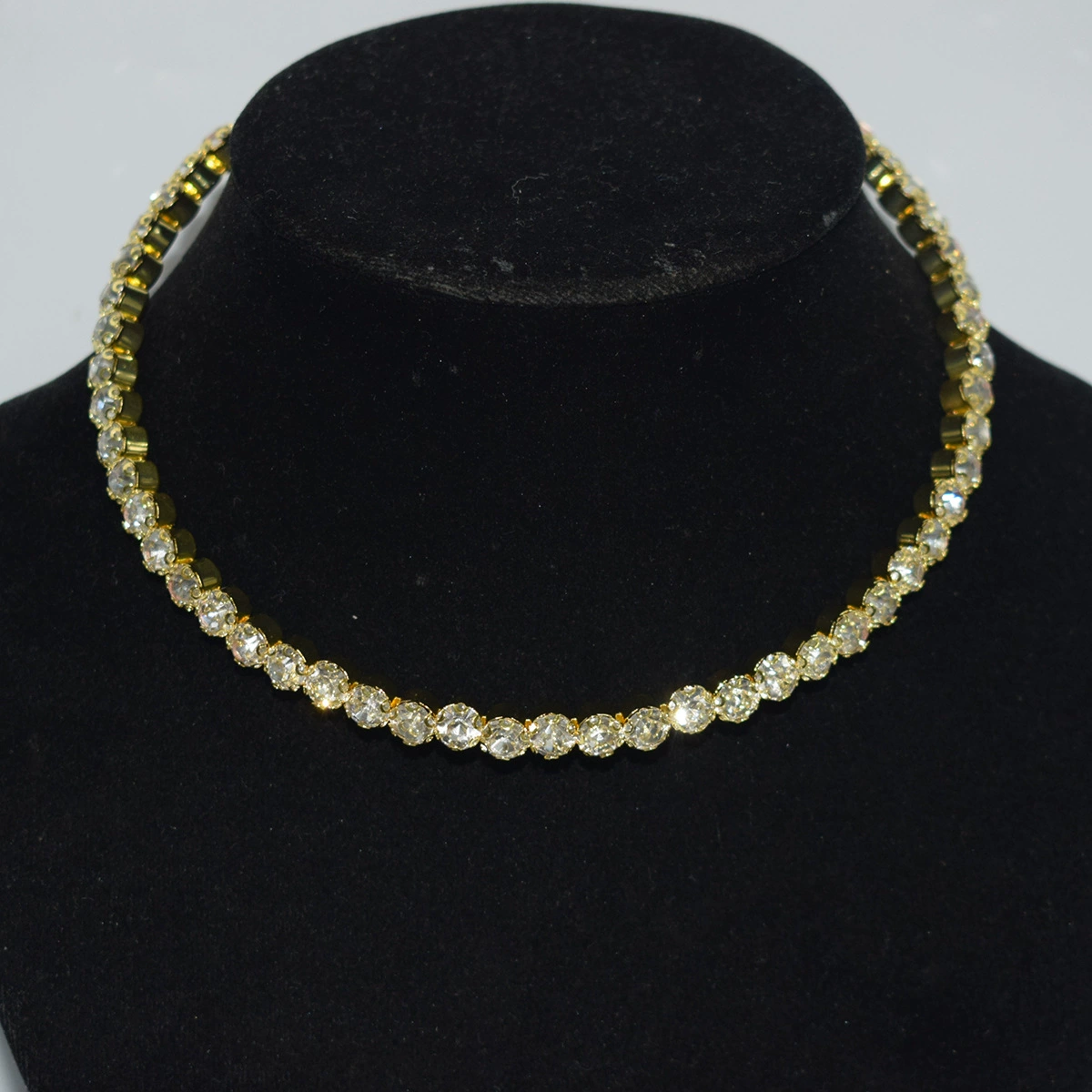 Колье невесты Tecan Diamond с выпуклыми 3 ряда, для женщин, украшение для подиума XL-2031