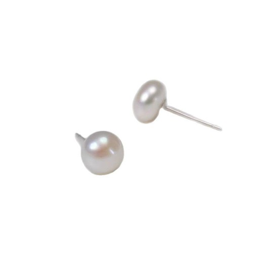 Bread, steamed buns, pearl earrings, light luxury, high-end sense of temperament, 2025 new, niche fashion, 925 earrings wholesale