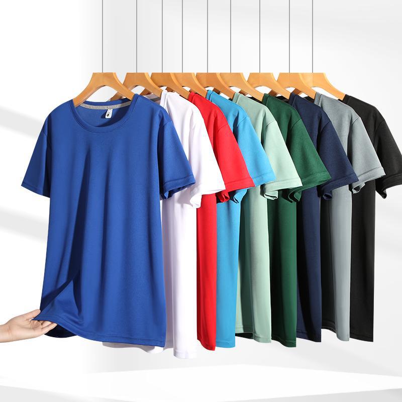 Camiseta de secado rápido mini deportes de secado rápido camiseta de cuello redondo de manga corta ropa de trabajo al aire libre camiseta de hielo