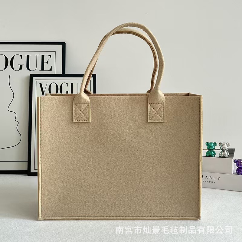 フェルト製ハンドバッグ、ロゴ・画像のカスタム、企業ギフト、企業包装、大容量、携帯収納|undefined