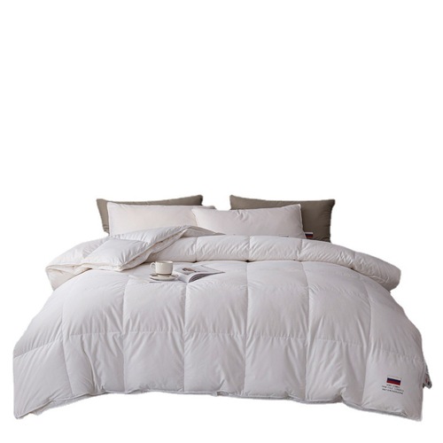 95% White Goose Down Mother and Child Comforter 140 Denier 100% Cotton Damask Spring and Autumn Thick White Goose Down Winter Comforter All-Season Down Comforter