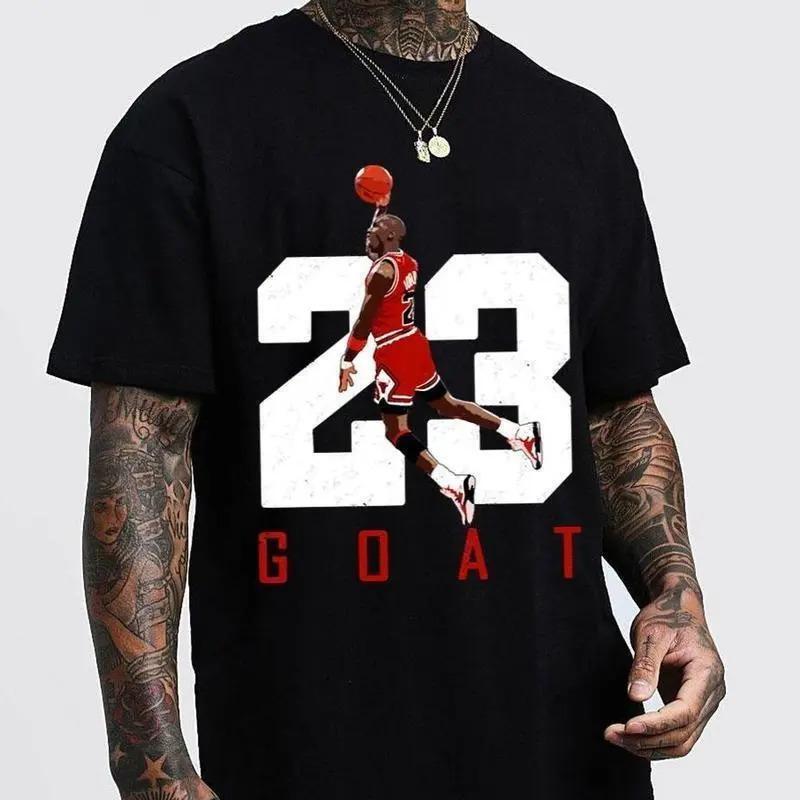 【Cross-Border European Size】Number 23 Jumpman Tribute T-Shirt – Clean Retro