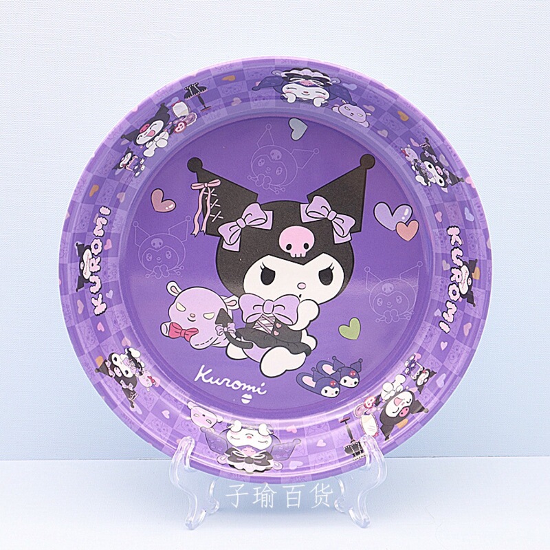 46P2 kulomi bowl plate suit tableware spoon spoon spoon rice bowl melamine imitation ceramic bowl student canteen bowl student stay
