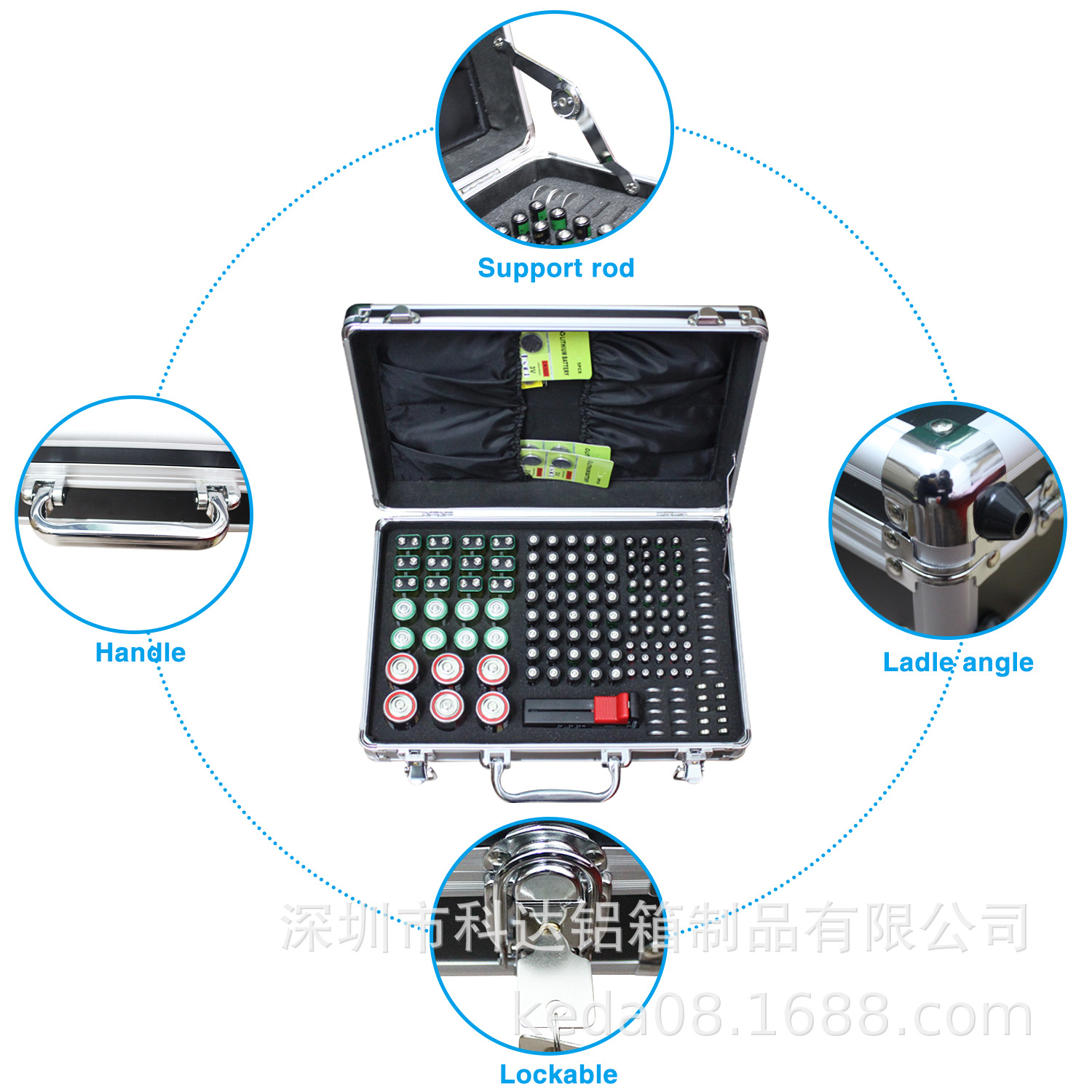 电池存储箱配电池测试仪工具箱手提带锁零件箱 厂家批发 量大优惠