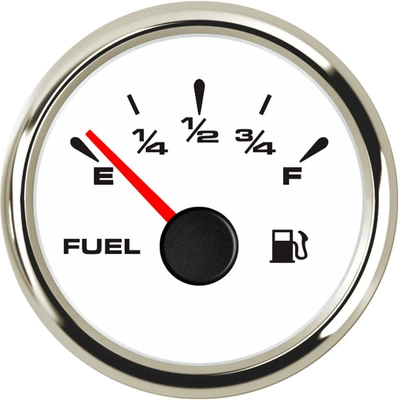 52mm car truck truck: automobile instrument - silver-edge-white-background-pointer-2
