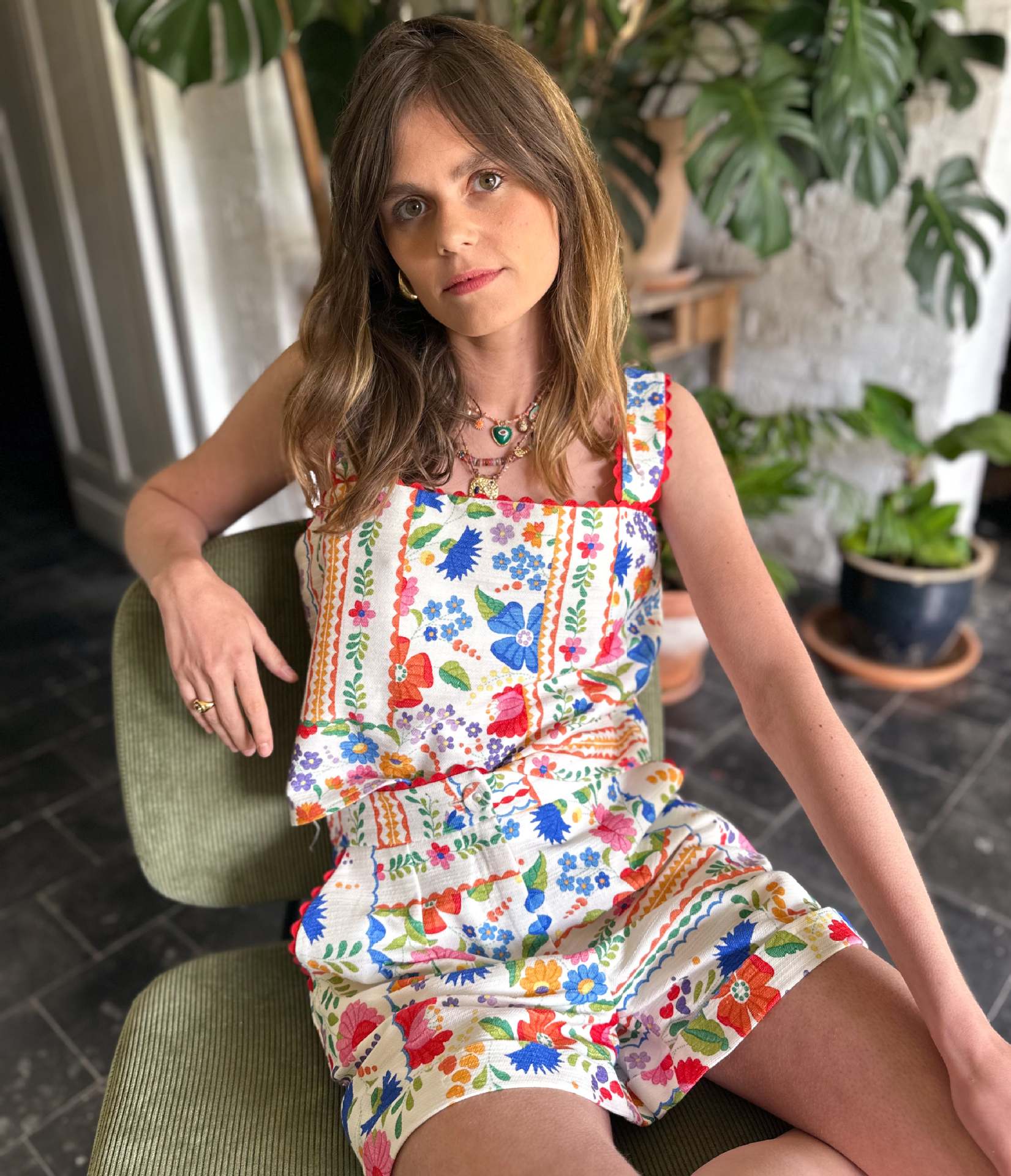 Printing Pattern Summer Season Holiday Banquet Travel Women's Casual Simple Style Streetwear Printing Linen Polyester Shorts Co-ord Set Shorts Sets