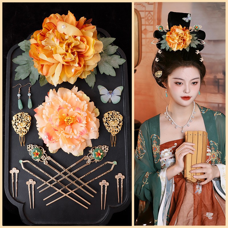 古风汉服饰品发夹套装优雅流苏发簪头饰步摇发钗古装配饰少女发饰