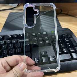 适用三星S26U透明S25防摔S23P亚克力A36二合一1.5手机壳TPU+PC