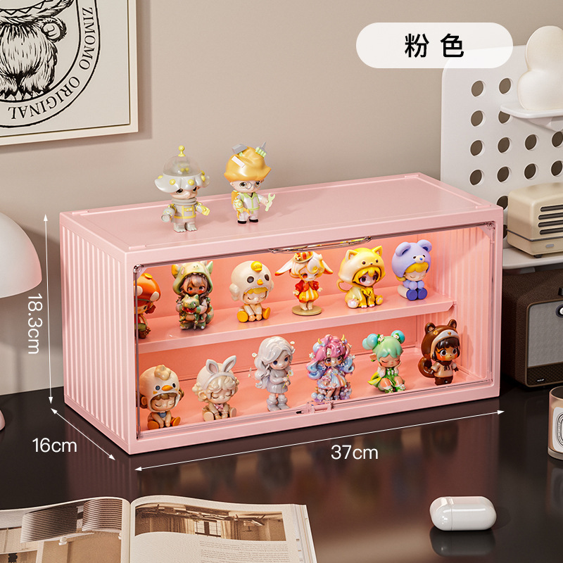 アクリルブラインド収納ケース防塵厚手透明高颜値展示棚泡マット手作り展示ケース|undefined