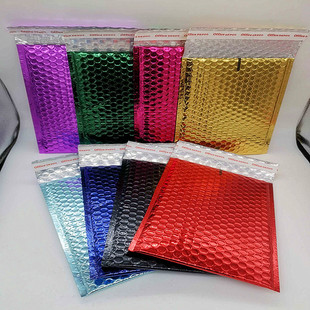 Silver Aluminized Film Bubble Bag, Colorfulful Aluminum Foil Foam Envelope, Clothing, Jewelry, Cosmetics, Bubble Express Packaging Bag