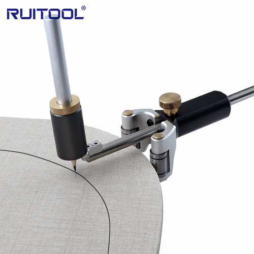 Two-in-one line scriber, arc-shaped parallel straight line, adjustable multi-function line scriber, contour gauge, woodworking tools