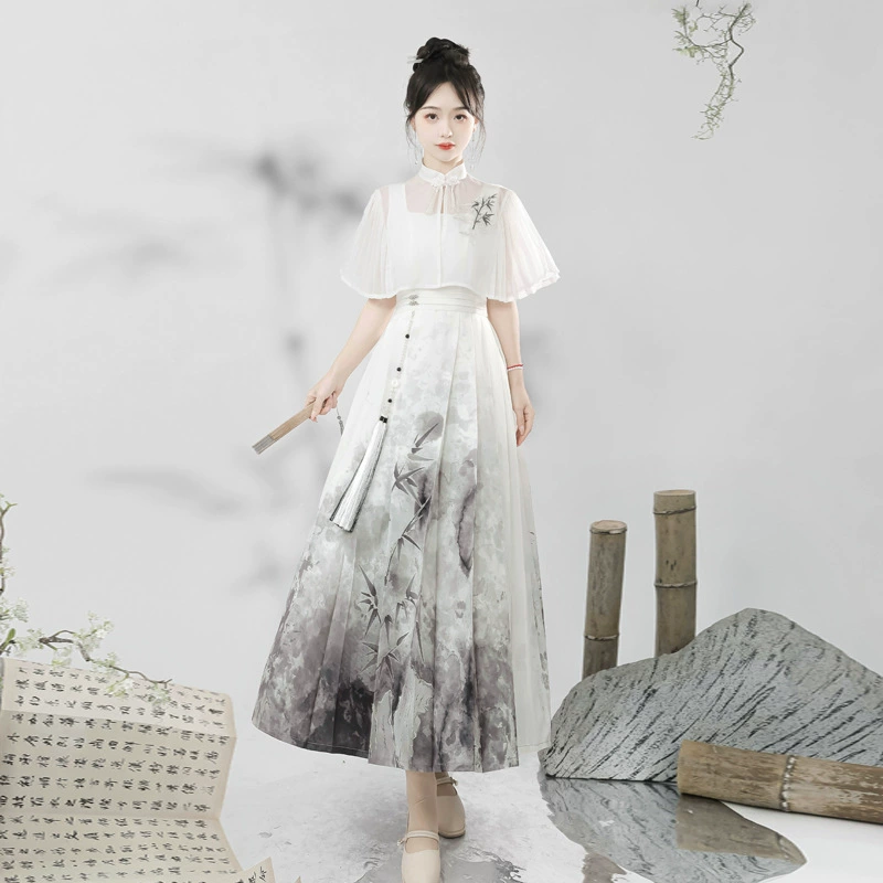 Оригинальная чернила и чернила Хан Хан Хан костюм женский китайский стиль