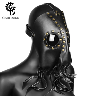 万圣节 亚马逊ebay 蒸汽朋克搞怪八爪鱼魔鬼派对面具假面舞会面具