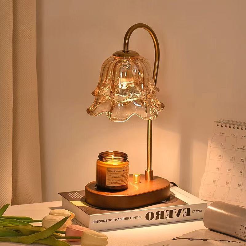 Lámpara de cera de fusión de Suzhou Lámpara de cabecera de cama francesa retro Lámpara de regalo de cumpleaños Lámpara de atmósfera Lámpara de escritorio sin fuego