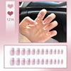 Long nail stickers, fake nails for nails for manicure, mid-length, 24 pieces, ready-made product, wholesale