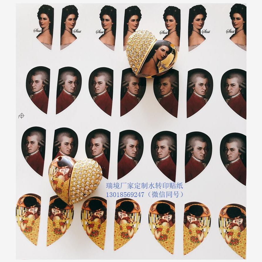 厂家印刷ABSPPPET哑克力塑料外壳水转印贴花泡水转贴纸印刷加工