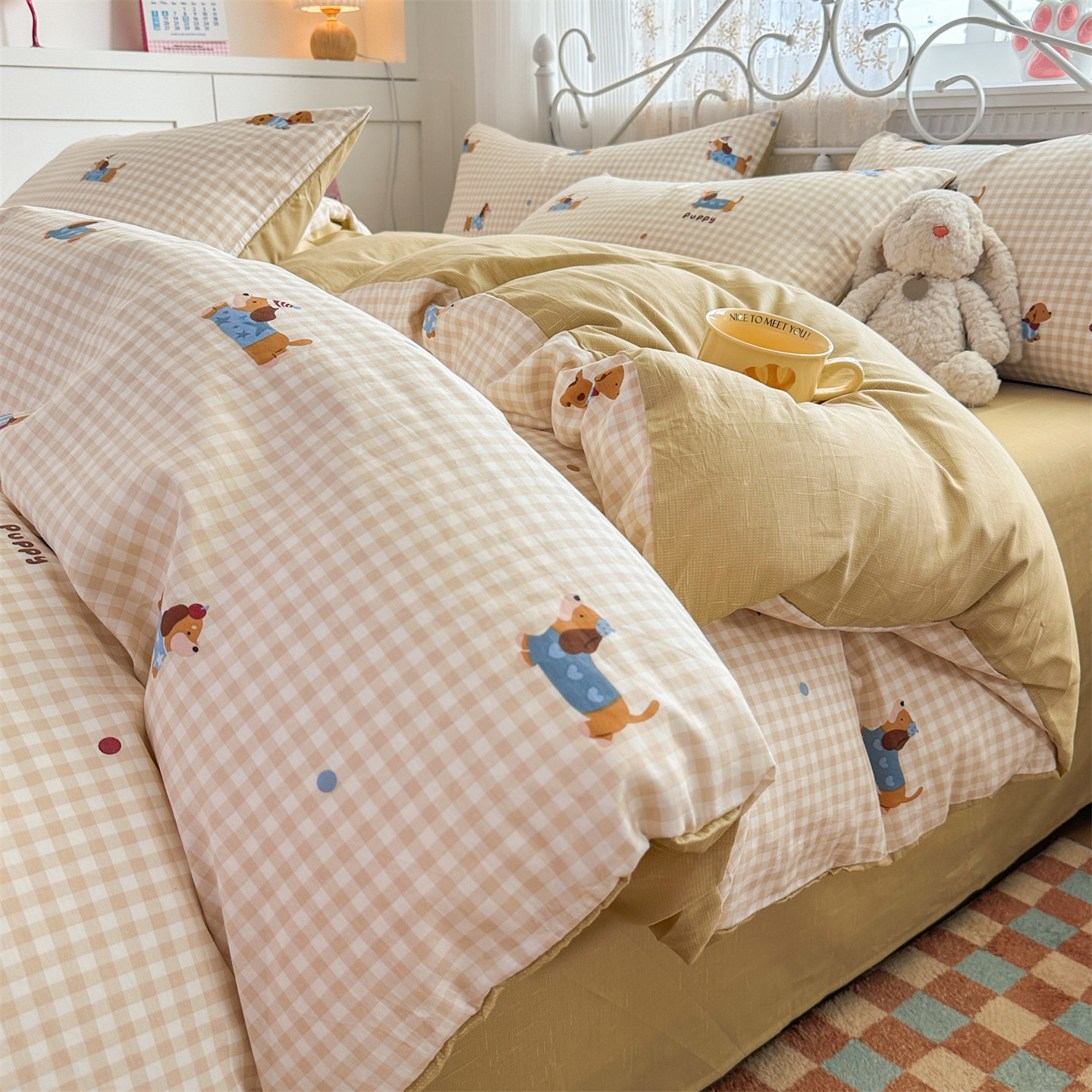 Cama de algodón 100% algodón puede dormir desnudo casa doble colcha cubierta de cuatro estaciones universal 2025 nuevo