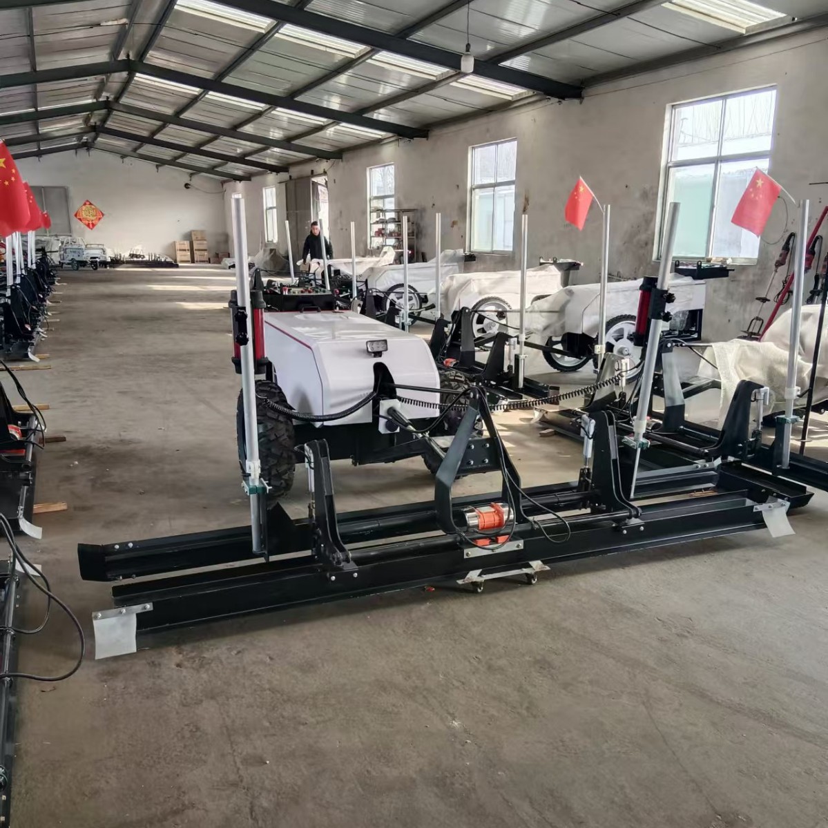 激光整平机 四轮座驾激光找平机 建筑工地用混凝土整平机械