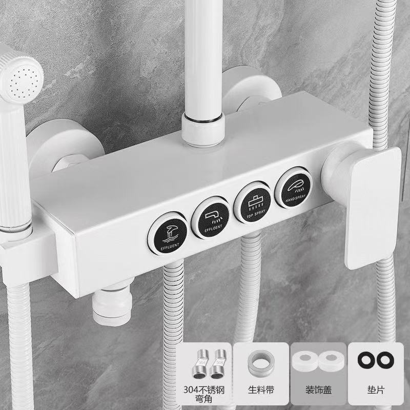 Nuevo interruptor de accesorios de grifo de ducha mezclador de agua caliente y fría baño ducha de lluvia fábrica al por mayor image 8