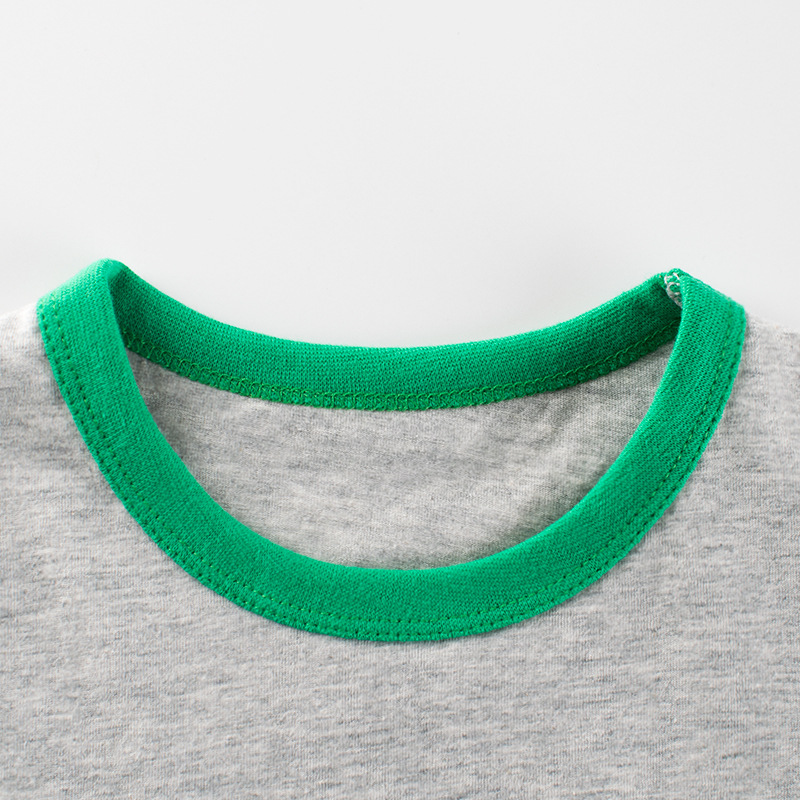 27 ropa para niños, novedad de verano, producto 20225, camiseta de manga corta para niños, ropa de estilo coreano para niños, patrón de tren, media manga