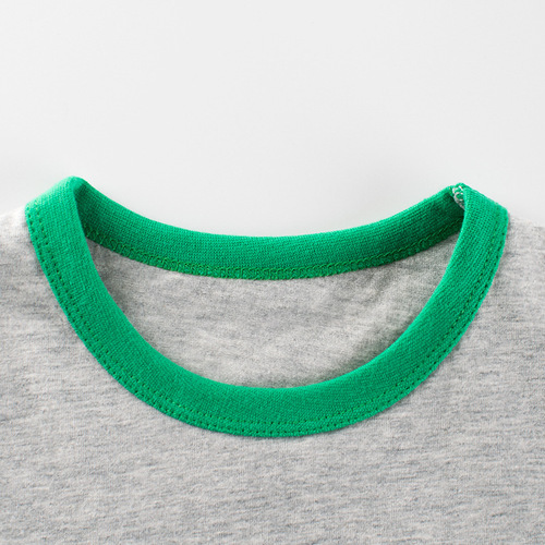 27kids Children's Summer New 2025 Model Kids Short Sleeve T-shirt Korean Style Boy's Clothing Train Pattern Half Sleeve