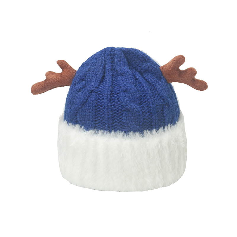 Unisex Cartoon Style Cute Antlers Eaveless Wool Cap display picture 2