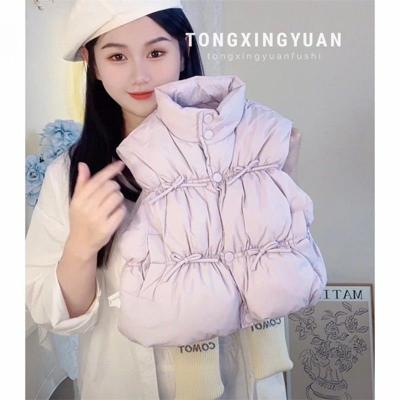 Chaleco de algodón para niñas ropa de otoño e invierno 2024 nuevo chaleco para niños chaleco abrigado acolchado para niñas invierno
