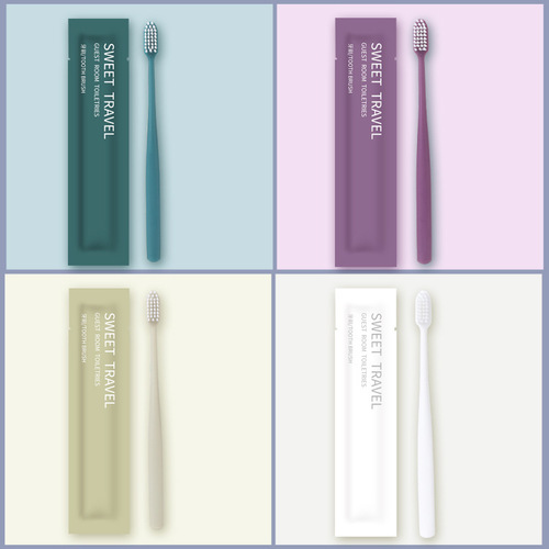 Disposable toothbrushes for hotels wholesale hotel toiletries toothpaste soft bristle toothbrush set for B&B