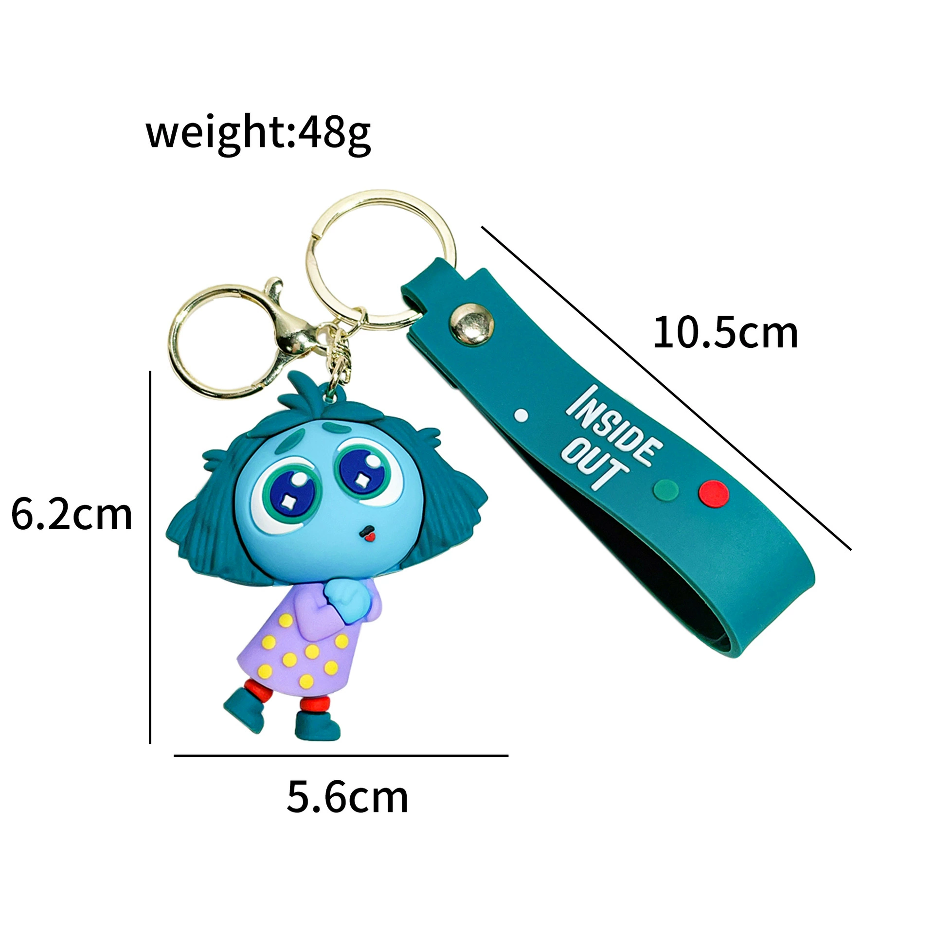 2024 Movie Brand Agent Team Key Buckle Cute Dr. Emipbier's worrying key chain Men and women hanging decoration