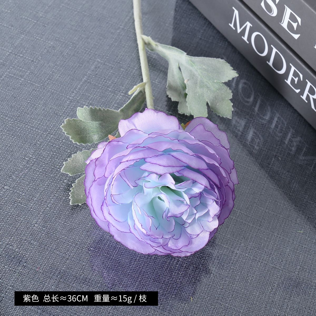 Simulación de una sola cabeza de floquete de loto nuevo producto de flor de loto decoración de bodas flor de seda floquete peonía al por mayor