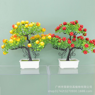 Artificial fruit home decoration plastic eucalyptus fortune fruit pot artificial plant bonsai foreign trade Wholesale