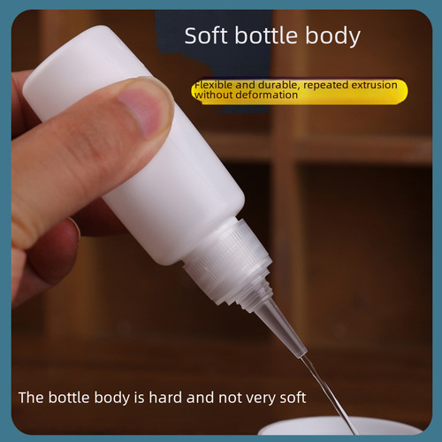 10-200ML Plastic Spout Bottles HDPE White Light-Blocking Bottles