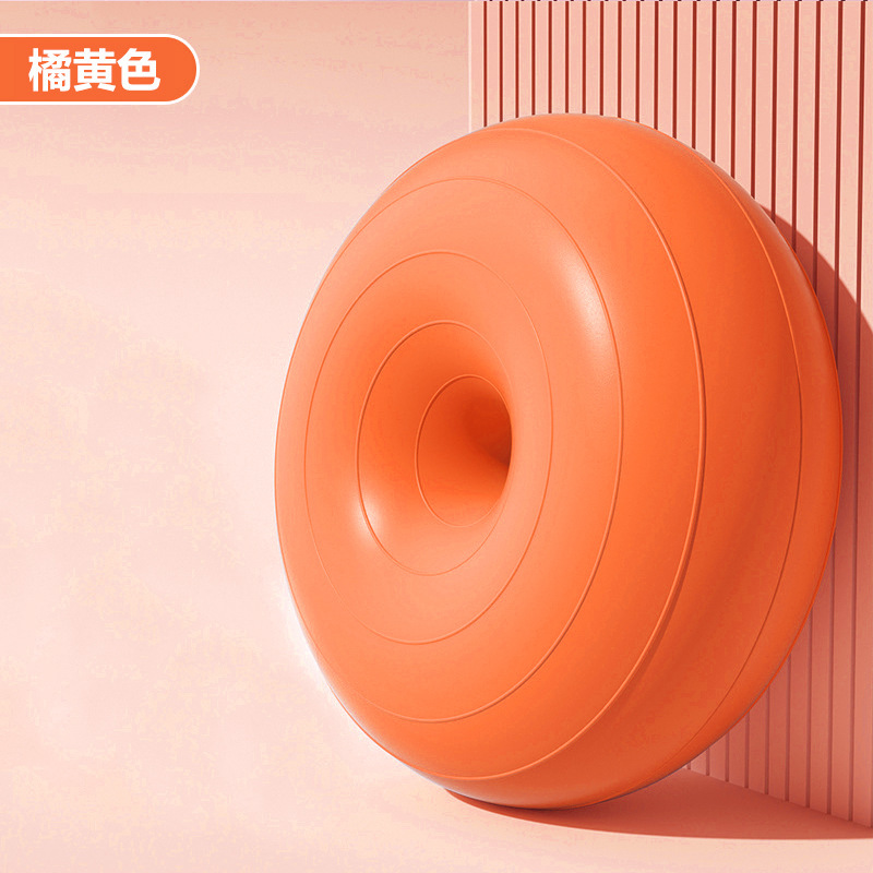 Pelota de yoga de pilates donut bola de manzana engrosada a prueba de explosiones ejercicio fitness recuperación posparto equilibrio estable hemisferio