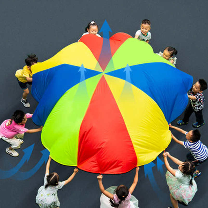彩虹伞幼儿园早教训练器材户外亲子玩具 儿童趣味运动会游戏道具