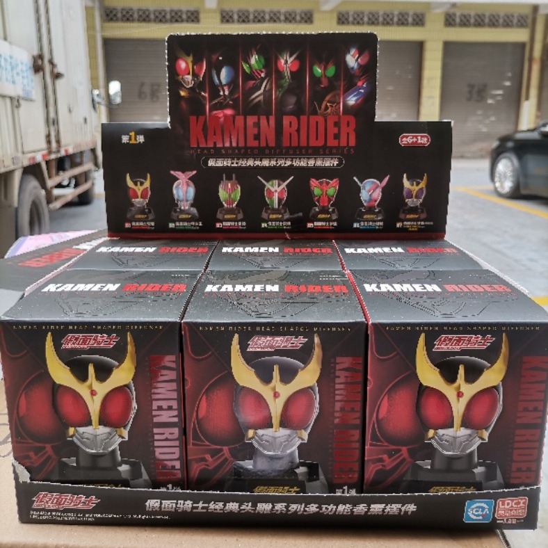 正版头雕车载香薰动感英雄12假面骑士可动英雄可动人偶手办套装