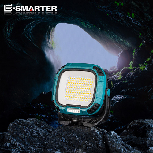 Cross-border new model LED multi-functional portable rechargeable floodlight work light emergency night market portable bright flashlight
