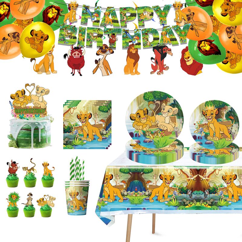 Hot Selling New Lion King Disposable Tableware Birthday Party Event Paper Cup Paper Towel Paper Plate Knife Fork Spoon Tableware Decoration Hot Selling New Lion King Disposable Tableware Birthday Party Event Paper Cup Paper Towel Paper Plate Knife Fork Spoon Tableware Decoration