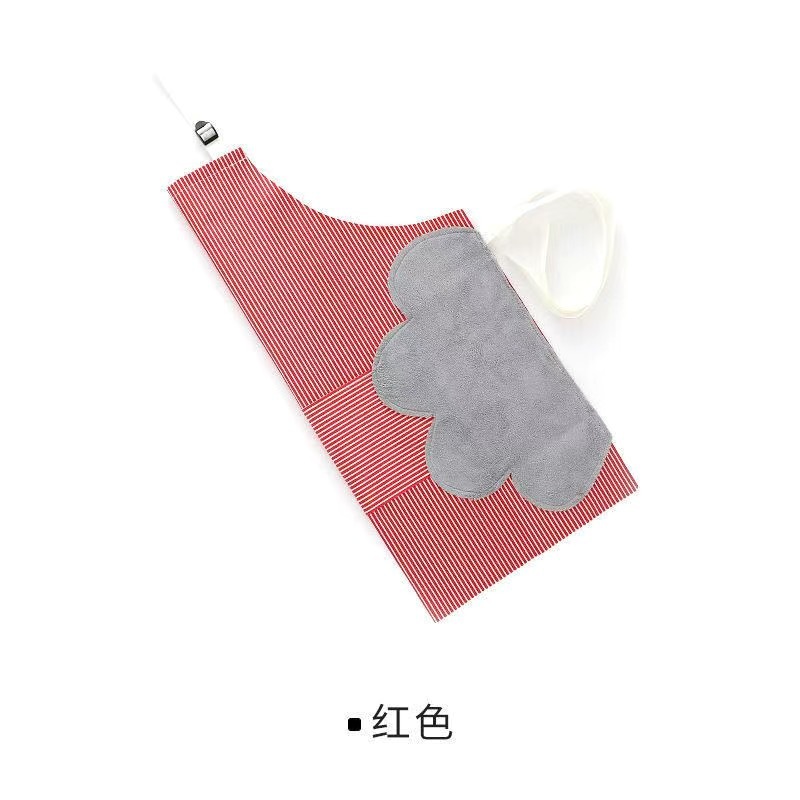 빨간색 (세로 스트라이프 핸드 타월)