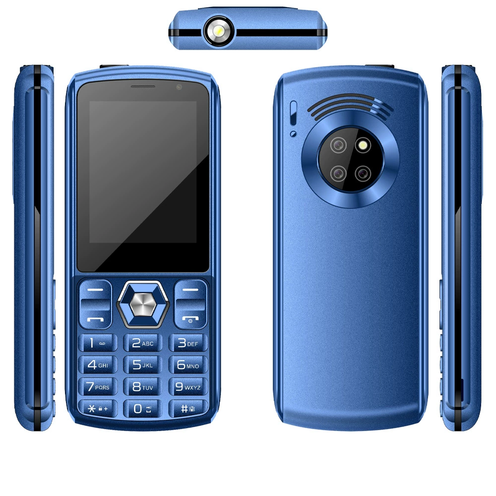OEM/ODM внешний одиночный 1.77" прямой GSM двухсимочный телефон с ультрадлительным режимом ожидания, переключением на мелодию и кнопкой с кастомной функцией
