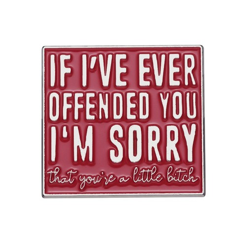 Creative Combination Set of European and American English Letter Series Cartoon Fun Multiple Styles Alloy Oil Droplet Metal Badges