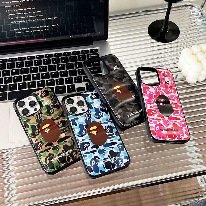 European and American Trendy Brand Bape Ape Head down Jacket Phone Case for Apple 17 Pro Max iPhone 16 Fashion 15 European and American Trendy Brand Bape Ape Head down Jacket Phone Case for Apple 17 Pro Max iPhone 16 Fashion 15