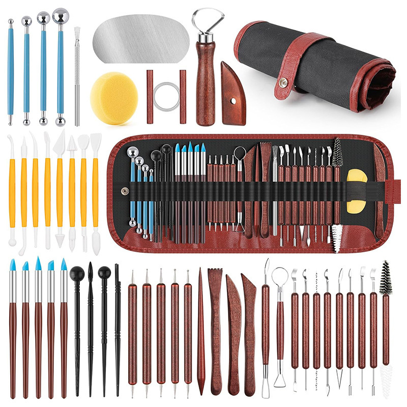 Cross-Border Pottery Tool Set, Clay Sculpting Carving Knife, DIY Soft Clay, Clay Stone Shaping and Trimming Tools Cross-Border Pottery Tool Set, Clay Sculpting Carving Knife, DIY Soft Clay, Clay Stone Shaping and Trimming Tools