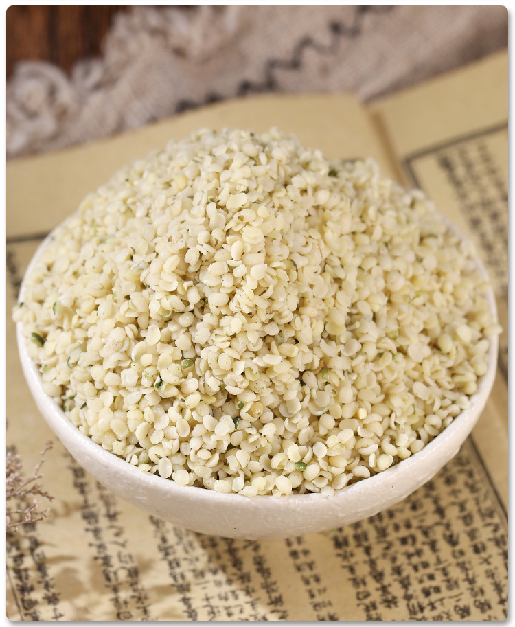 Hulled Hemp Seeds Huo Ma Ren 500g Dried Cannabis sativa Seed for Herbal Tea and Culinary Use preparation