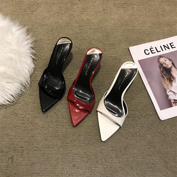 Mules stiletto heels open toe