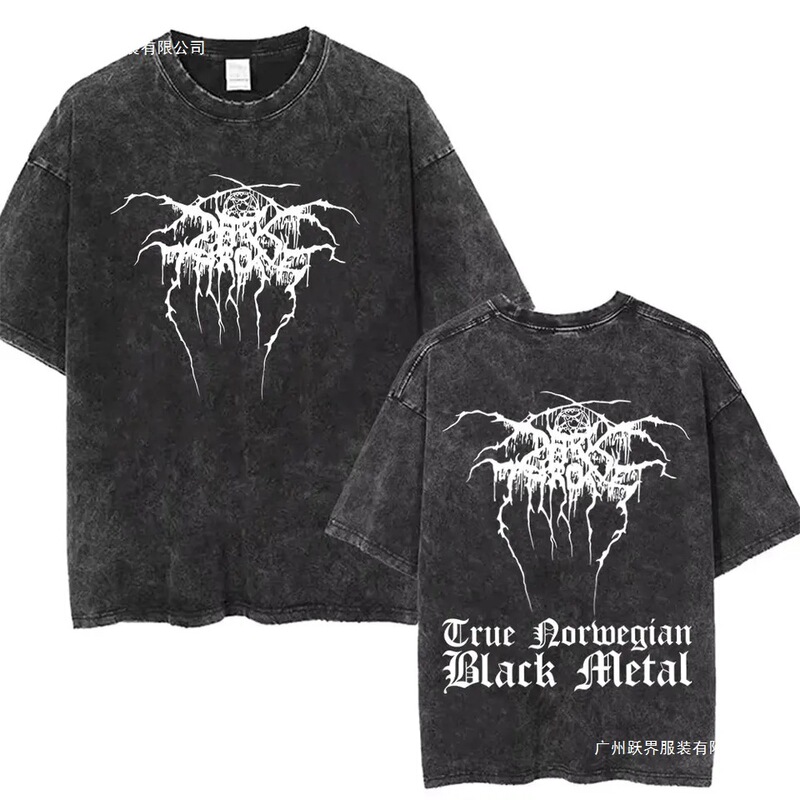 Washed Vintage Darkthrone True Norwegian Black Metal T-Shirt Mayhem T-Shirt Men Women Classic Death Metal