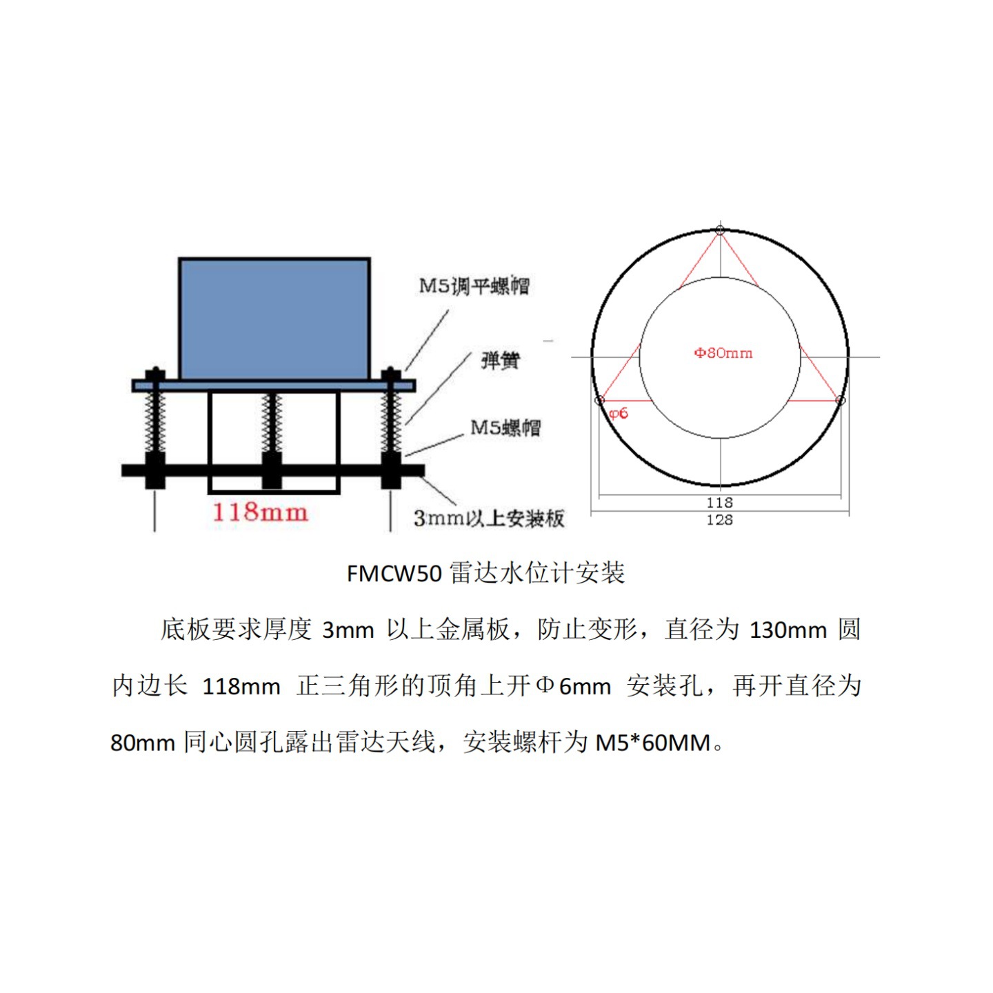 雷 达水位计 型号:KM1-FMCW50库号：M410640
