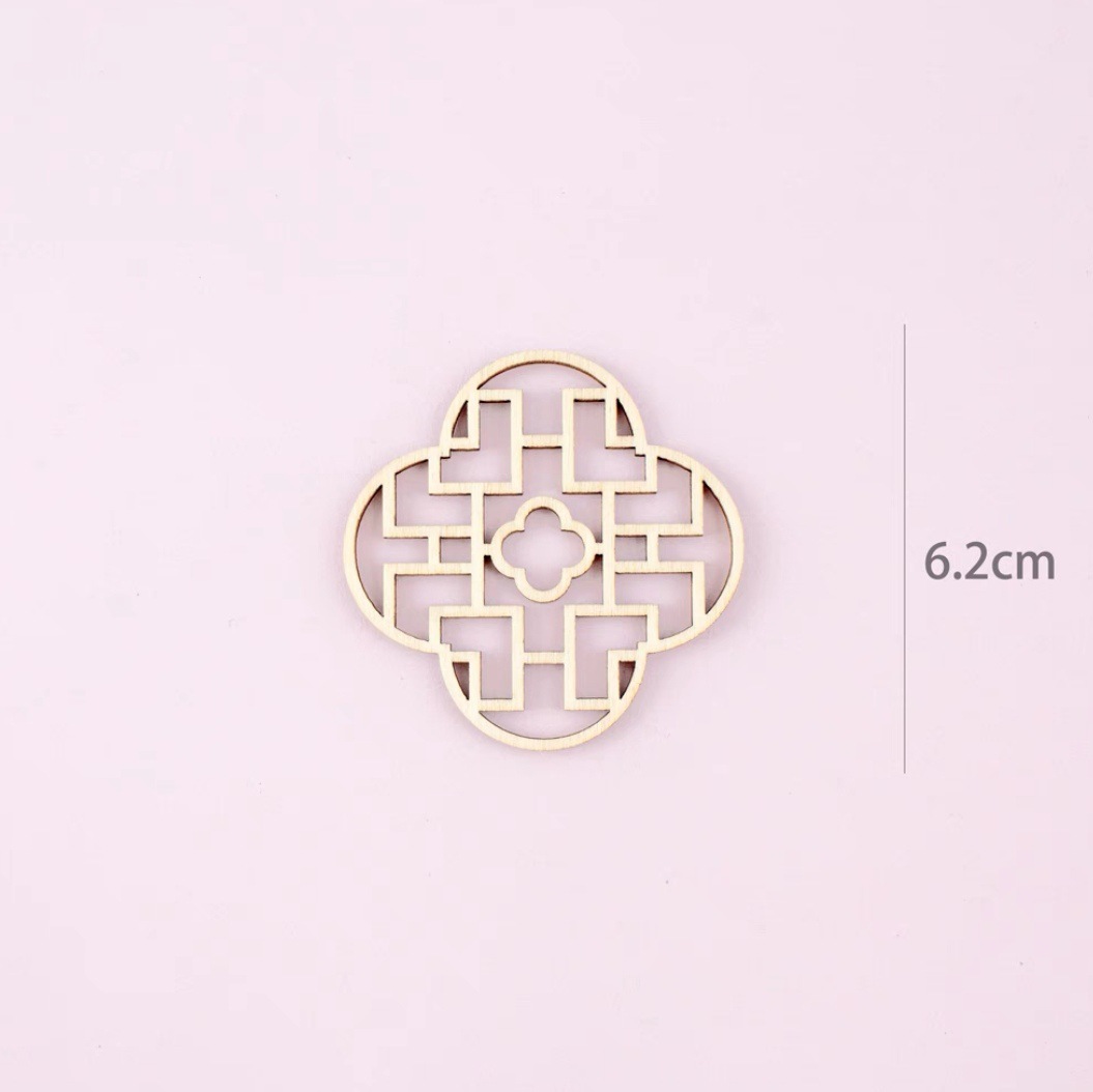 Nueva pantalla de madera de estilo chino, puertas y ventanas pequeñas, decoración de mesa de postres para hornear, modelo de mesa de arena de bricolaje hecho a mano, material de escena