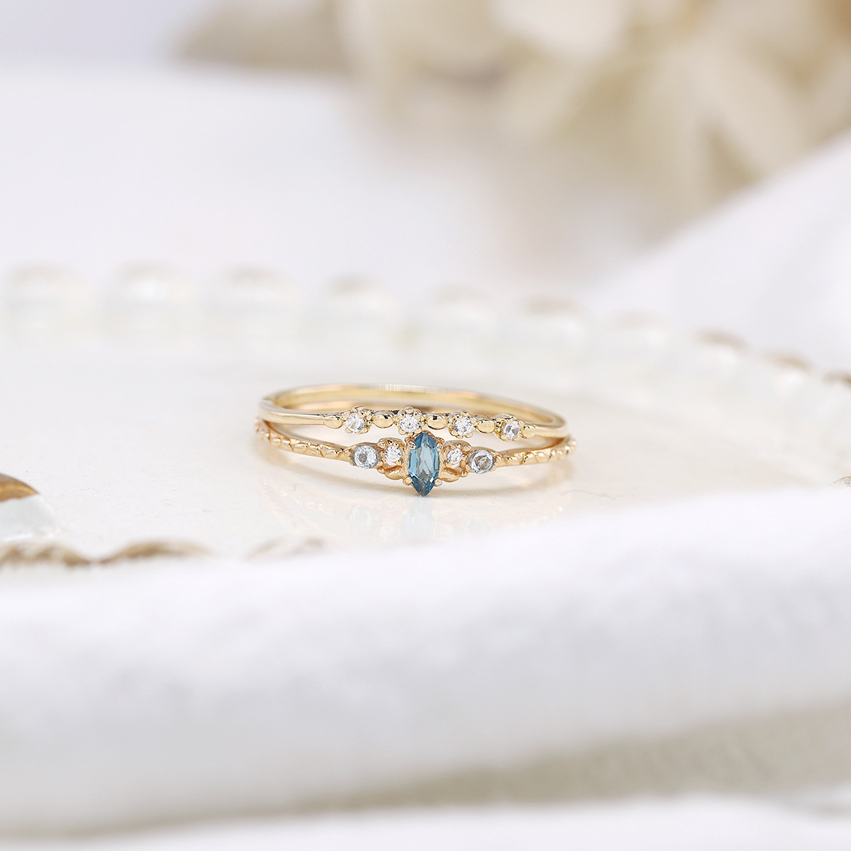 2g Weight Topaz Inlay Material Rings Classification 5, 8 Ring Size 1 Piece Quantity Daily, Date Occasion 925 Sterling Silver Material Geometric Pattern All Seasons Season Women's Gender Elegant, Retro Style 925 Sterling Silver Topaz Geometric Rings 925 Sterling Silver Rings 5