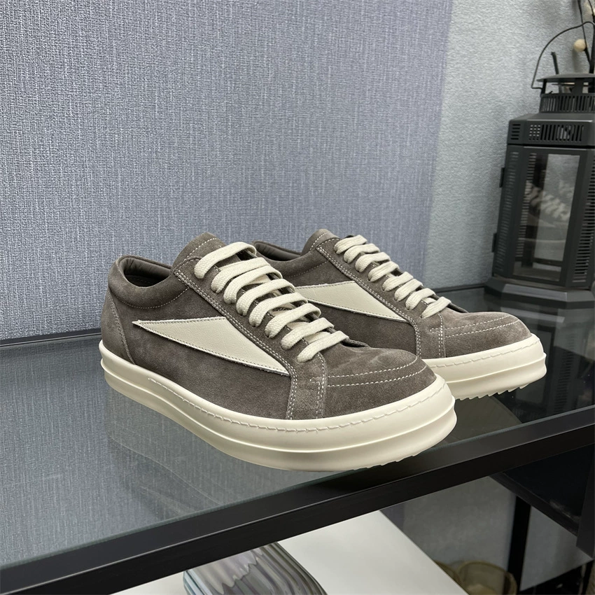 Гуанчжоу прямые поставки из натуральной кожи из кожи ro на шнуровке с перевернутым треугольником туфли с низким верхом Спортивная повседневная мужская и женская обувь для пар настольные туфли