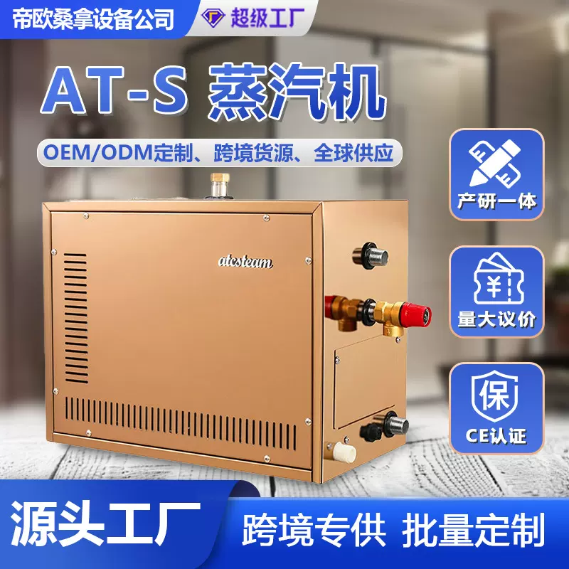 桑拿蒸汽机跨境专供蒸汽发生器电加热蒸汽机全自动湿蒸桑拿房设备